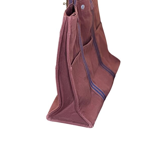 Hermès FOURRE Tout Rust and Navy Tote Handbag*EXCELLENT PRE-LOVED Condition - Picture 3 of 14